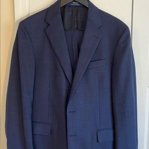 Polo by Ralph Lauren Single-Breasted Blue Suit  (40R)